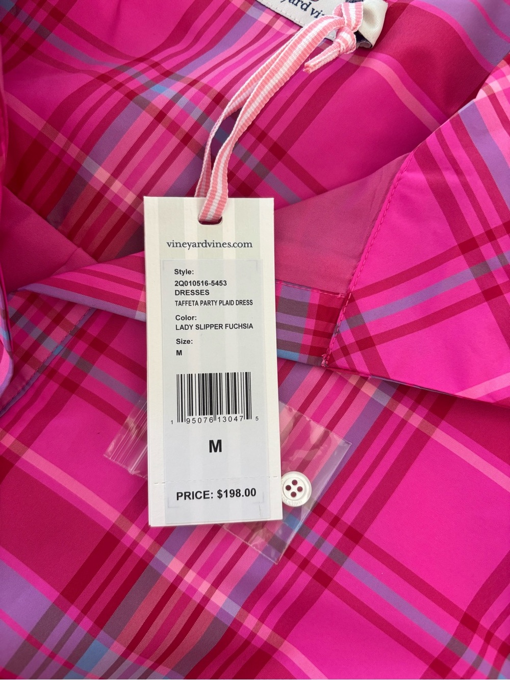 Vineyard Vines Taffeta Party Plaid Dress - Picture 2 of 4